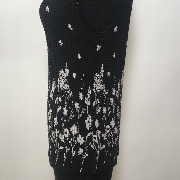 NOTATIONS Womens Large Floral Print Blouse Black - Picture 6 of 6